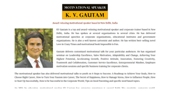 Desktop Screenshot of motivationalspeakergautam.com